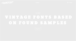 Desktop Screenshot of foundfont.com