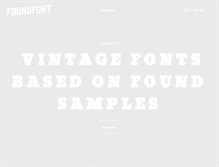 Tablet Screenshot of foundfont.com